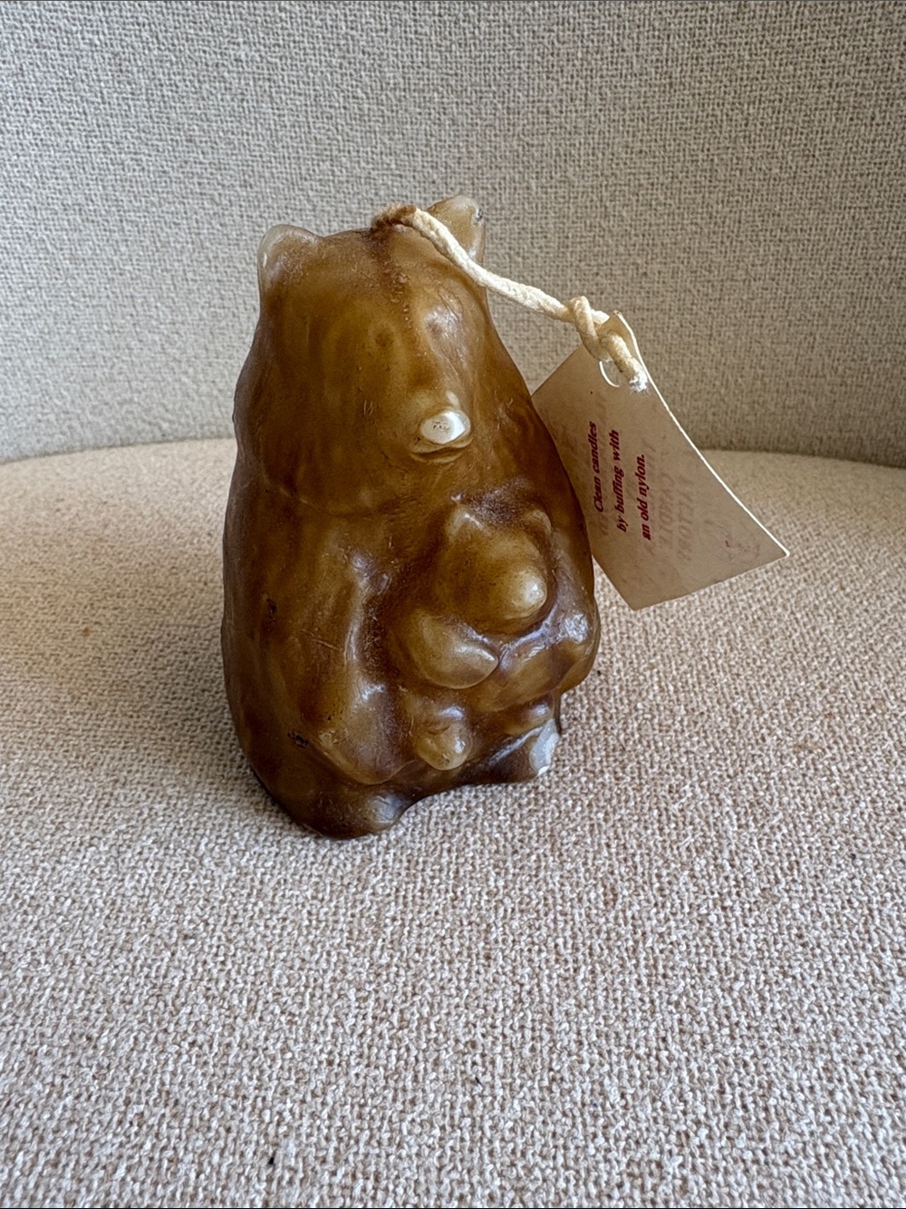 VTG alaska Bear Figurine Decorative Candle - Home Art